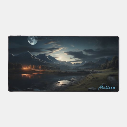 Mat de bureau de nuit à lumière de lune personnali (Recto)