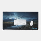 Mat de bureau de nuit à lumière de lune personnali (Clavier et souris)