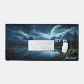 Mat de bureau de nuit à lumière de lune personnali (Clavier et souris)