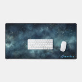 Mat de bureau de nuit étoilé personnalisé (Clavier et souris)