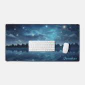 Mat de bureau de nuit étoilé personnalisé (Clavier et souris)