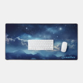 Mat de bureau de nuit étoilé personnalisé (Clavier et souris)