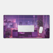 Mat de bureau de nuit Lofi Style (Clavier et souris)