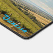 Mat de bureau de vignoble personnalisé (Coin)