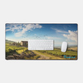 Mat de bureau de vignoble personnalisé (Clavier et souris)