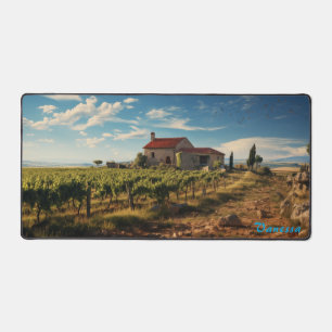 Mat de bureau de vignoble personnalisé