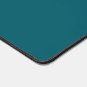 Mat de bureau en couleur solide Turquoise foncé (Coin)
