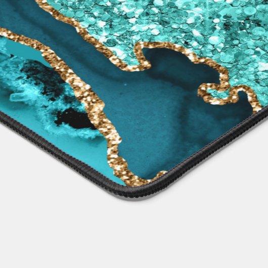 Mat de bureau en marbre Parties scintillant or tur (Coin)