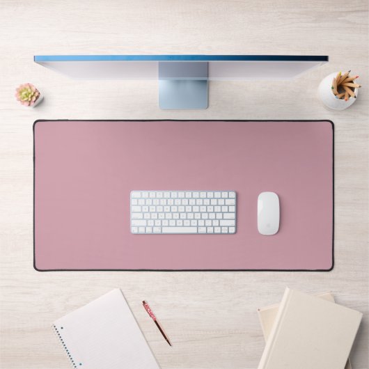Mat de bureau en quartz rose clair solide et clair (Bureau 1)