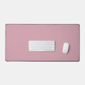 Mat de bureau en quartz rose clair solide et clair (Clavier et souris)