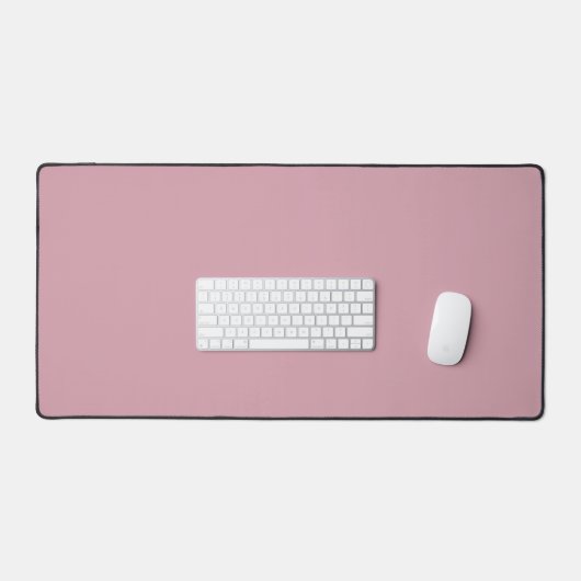 Mat de bureau en quartz rose clair solide et clair (Clavier et souris)