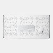 Mat de bureau Étoiles Abstraites Gris (Clavier et souris)