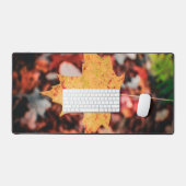 Mat de bureau feuille d'automne (Clavier et souris)