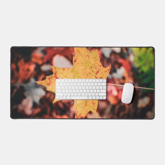 Mat de bureau feuille d'automne (Clavier et souris)