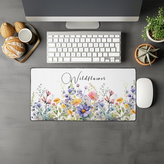 Mat de bureau Fleur sauvage coloré