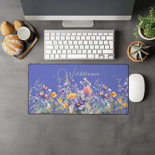 Mat de bureau Fleur sauvage coloré