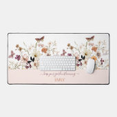 Mat de bureau floral Fleur sauvage en habit (Clavier et souris)