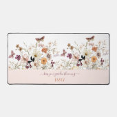 Mat de bureau floral Fleur sauvage en habit (Recto)