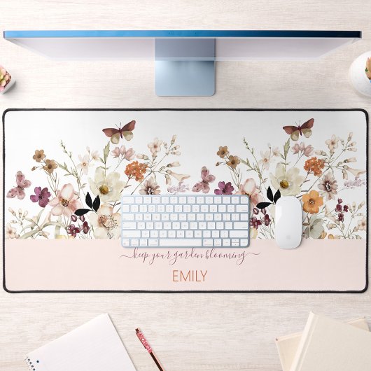 Mat de bureau floral Fleur sauvage en habit