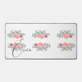 Mat de bureau Floral Pink Pastel (Recto)