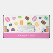 Mat de bureau français Macarons (Clavier et souris)