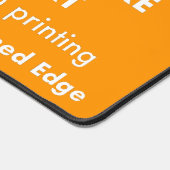 Mat de bureau géant sur mesure - Tangerine Orange (Coin)