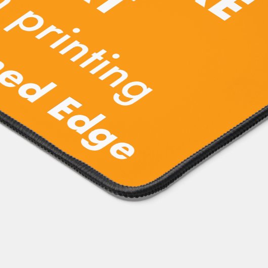 Mat de bureau géant sur mesure - Tangerine Orange (Coin)