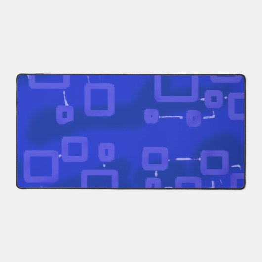 Mat de bureau géométrique bleu (Recto)