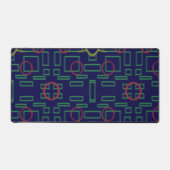 Mat de bureau géométrique bleu (Recto)