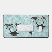 Mat de bureau - Îles tropicales et bateau (Clavier et souris)