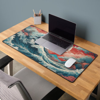 Mat de bureau japonais Waves