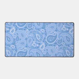 Mat de bureau Leopard Blue Paisley