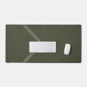 Mat de bureau moderne Chevron Moss - Personnalisab (Clavier et souris)