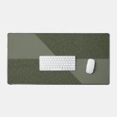 Mat de bureau moderne Moss vert avec torsion géomé (Clavier et souris)
