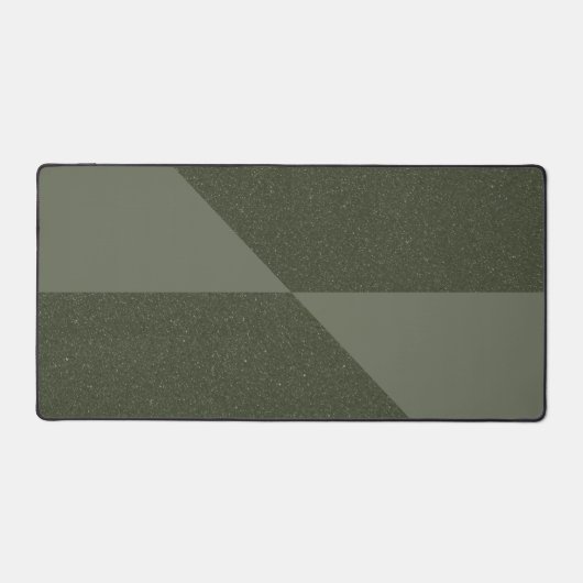 Mat de bureau moderne Moss vert avec torsion géomé (Recto)