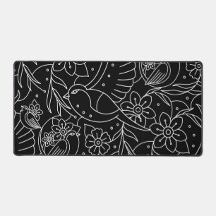 Mat de bureau Monochrome Birds & Blooms