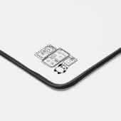 Mat de bureau monochrome expert personnalisable (Coin)