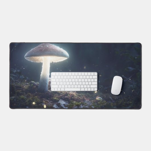 Mat de bureau mystique avec écureuil et champignon (Clavier et souris)