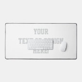 Mat de bureau personnalisable - Ajoutez votre text (Clavier et souris)