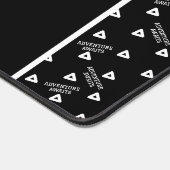 Mat de bureau personnalisé noir et blanc (Coin)