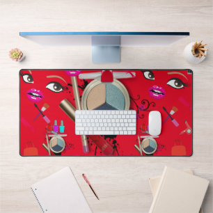 Mat de bureau personnalisé pour l'artiste maquille