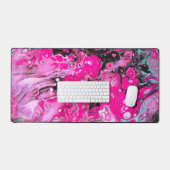 Mat de bureau pour Aliens roses et noirs (Clavier et souris)