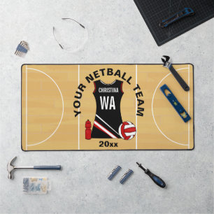 Mat de bureau pour lecteur Netball personnalisé