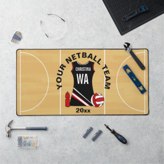 Mat de bureau pour lecteur Netball personnalisé