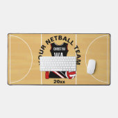 Mat de bureau pour lecteur Netball personnalisé (Clavier et souris)