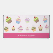 Mat de bureau rose Cupcake (Recto)