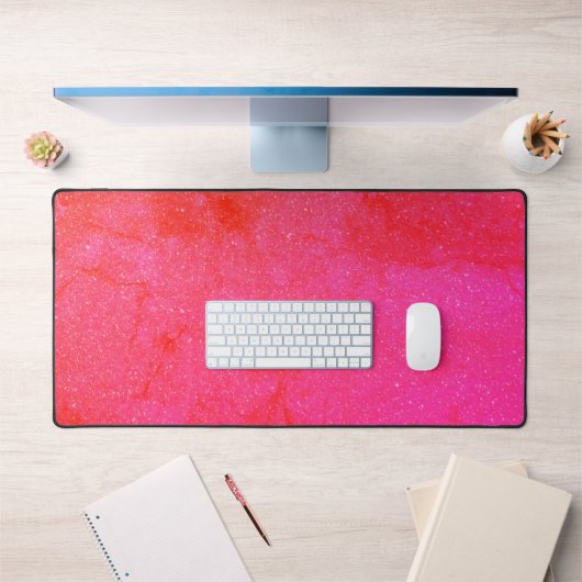 Mat de bureau rose et rouge vif - Jeu et bureau (Bureau 1)