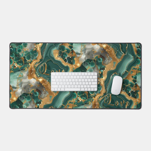 Mat de bureau Serpentine vert (Clavier et souris)