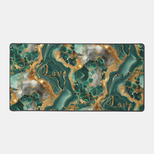 Mat de bureau Serpentine vert (Recto)