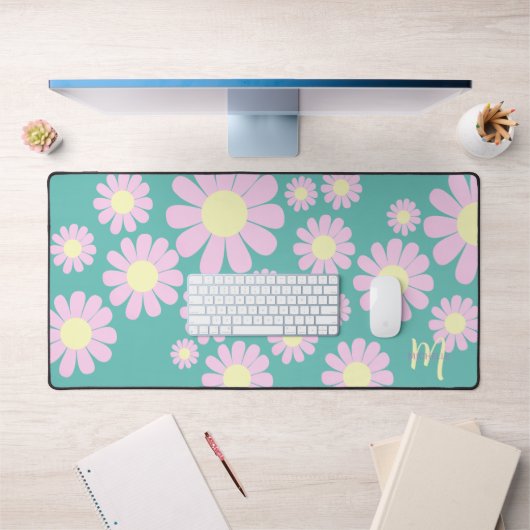 Mat de bureau Turquoise rose pâle (Bureau 1)